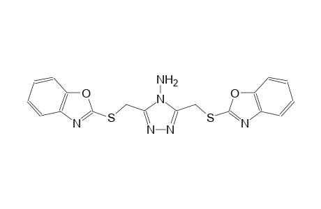 4H-1,2,4-triazol-4-amine, 3,5-bis[(2-benzoxazolylthio)methyl]-