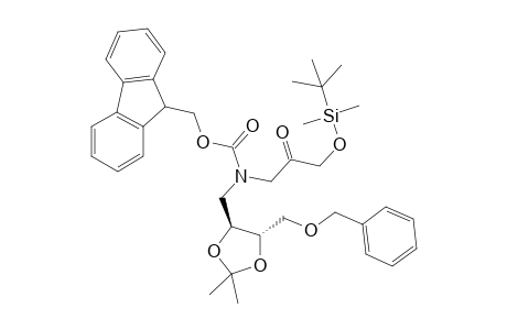 1-{[5'-(Benzyloxymethyl)-2',2'-dimethyl-1',3'-dioxolan-4'-yl]methyl]-[(fluoren-9"-yl)methoxycarbonyl]amino}-3-[(t-butyldimethylsilyl)oxy]propan-2-ne