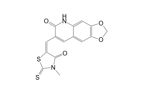 [1,3]dioxolo[4,5-g]quinolin-6(5H)-one, 7-[(E)-(3-methyl-4-oxo-2-thioxo-5-thiazolidinylidene)methyl]-