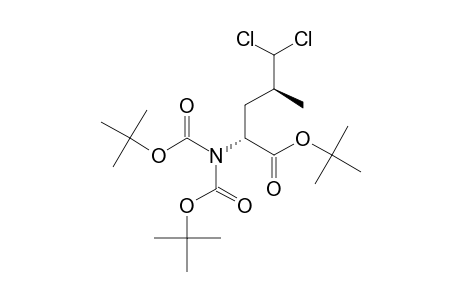 (2S,4S)-2-DITERT.-BUTOXYCARBONYLAMINO-5,5-DICHLORO-4-METHYLPENTANOIC-ACID-TERT.-BUTYLESTER