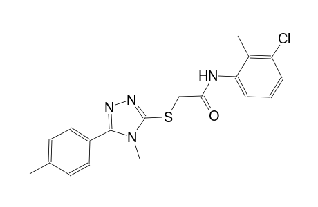 N-(3-chloro-2-methylphenyl)-2-{[4-methyl-5-(4-methylphenyl)-4H-1,2,4-triazol-3-yl]sulfanyl}acetamide