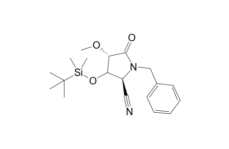 anti-5-Cyano-N-(benzyl)-3-(methyloxy)-4-tert-butyldimethylsiloxy-pyrrolidin-2-one