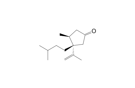 (3S,4S)-(-)-3-Isoamyl-3-isopropenyl-4-methylcyclopentanone