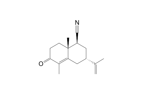 (1S,3S,8aR)-3-Isopropenyl-5,8a-dimethyl-6-oxo-1,2,3,4,6,7,8,8a-octahydro-naphthalene-1-carbonitrile
