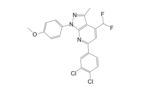 1H-pyrazolo[3,4-b]pyridine, 6-(3,4-dichlorophenyl)-4-(difluoromethyl)-1-(4-methoxyphenyl)-3-methyl-
