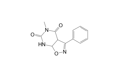 Isoxazolo[5,4-d]pyrimidine-4,6(5H,7H)-dione, 3a,7a-dihydro-5-methyl-3-phenyl-, cis-