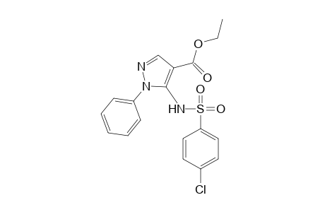 5-(4-Chlorophenylsulfonylamino)-1-phenyl-1H-pyrazole-4-carboxylicacidethylester