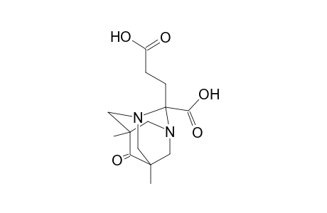 1,3-diazatricyclo[3.3.1.1~3,7~]decane-2-propanoic acid, 2-carboxy-5,7-dimethyl-6-oxo-