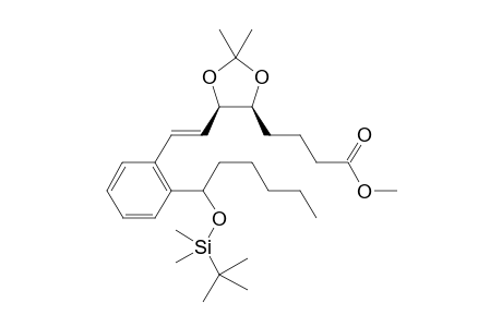 Methyl 4-((4S,5R)-5-((E)-2-(1-((tert-butyldimethylsilyl)oxy)hexyl)styryl)-2,2-dimethyl-1,3-dioxolane-4-yl)butanoate