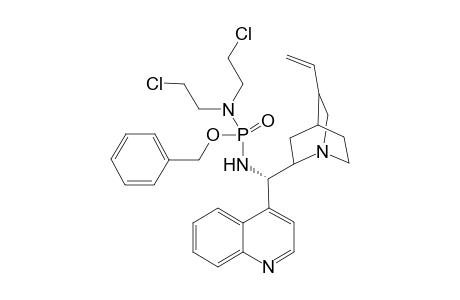 N-[benzyloxy-[[(S)-4-quinolyl-(5-vinylquinuclidin-2-yl)methyl]amino]phosphoryl]-2-chloro-N-(2-chloroethyl)ethanamine