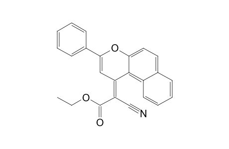 Acetic acid, 2-cyano-2-(3-phenyl-1H-naphtho[2,1-b]pyran-1-ylidene)-, ethyl ester