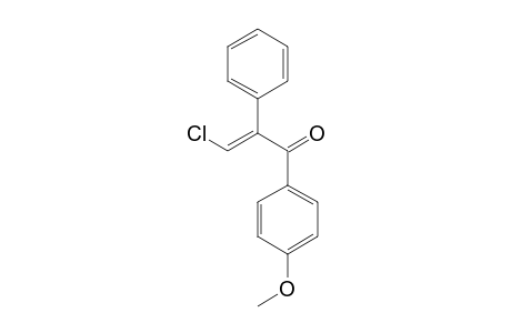 3-Chloro-1-(4-methoxyphenyl)-2-phenyl-2-propen-1-one