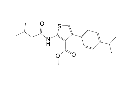 methyl 4-(4-isopropylphenyl)-2-[(3-methylbutanoyl)amino]-3-thiophenecarboxylate