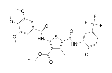 3-thiophenecarboxylic acid, 5-[[[2-chloro-5-(trifluoromethyl)phenyl]amino]carbonyl]-4-methyl-2-[(3,4,5-