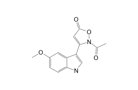 3-(5-METHOXY-1H-3-INDOLYL)-2-ACETYL-2H-ISOXAZOLIN-5-ONE