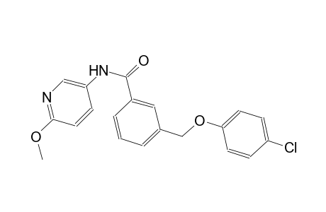 3-[(4-chlorophenoxy)methyl]-N-(6-methoxy-3-pyridinyl)benzamide