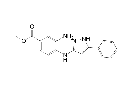 Methyl 3-amino-4-[(5-phenyl-1H-pyrazol-3-yl)amino]benzoate