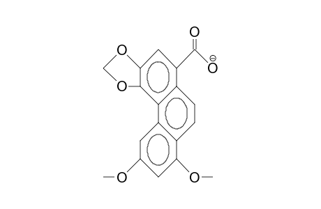 6,8-Dimethoxy-3,4-methylenedioxy-1-phenanthrenecarboxylic acid, anion