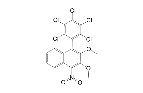 2,3-Dimethoxy-1-nitro-4-(2,3,4,5,6-pentachlorophenyl)naphthalene