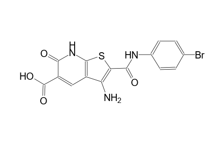 thieno[2,3-b]pyridine-5-carboxylic acid, 3-amino-2-[[(4-bromophenyl)amino]carbonyl]-6,7-dihydro-6-oxo-