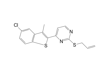 2-(allylthio)-4-(5-chloro-3-methylbenzo[b]thien-2-yl)pyrimidine