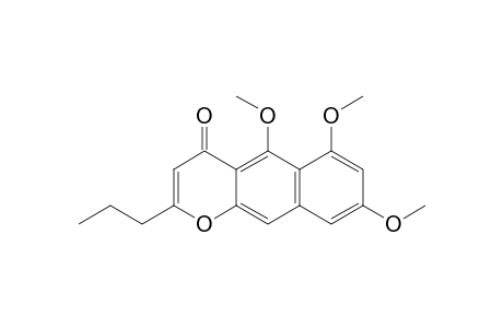 8-O-METHYLNEOCOMANTHERIN;5,6,8-TRIMETHOXY-2-PROPYL-4-H-BENZO-[G]-CHROMEN-4-ONE