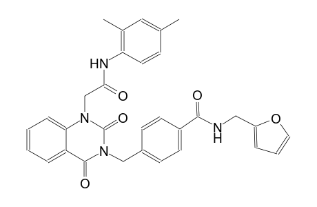 4-[(1-[2-(2,4-dimethylanilino)-2-oxoethyl]-2,4-dioxo-1,4-dihydro-3(2H)-quinazolinyl)methyl]-N-(2-furylmethyl)benzamide