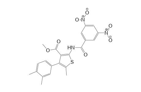 methyl 4-(3,4-dimethylphenyl)-2-[(3,5-dinitrobenzoyl)amino]-5-methyl-3-thiophenecarboxylate