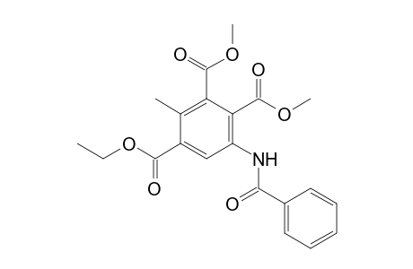 4-Ethyl 1,2-Dimethyl 6-(benzoylamino)-3-methylbenzene-1,2,4-tricarboxylate
