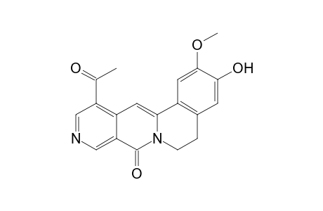 8H-Isoquino[2,1-b][2,7]naphthyridin-8-one, 12-acetyl-5,6-dihydro-3-hydroxy-2-methoxy-