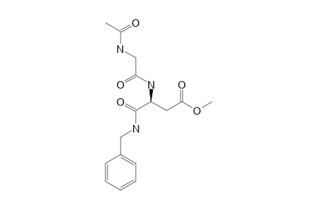 (2S)-(2-(ACETYLAMINO)-ACETYLAMINO)-N-BENZYLSUCCINAMIC-ACID-METHYLESTER