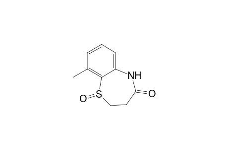 1,5-Benzothiazepin-4(5H)-one, 2,3-dihydro-9-methyl-, 1-oxide