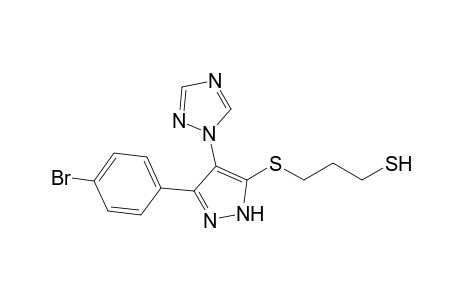 1-[5'-(3"-Mercaptopropylthio)-3'-(p-bromophenyl)-1H-pyrazol-4'-yl]-1,2,4-triazole