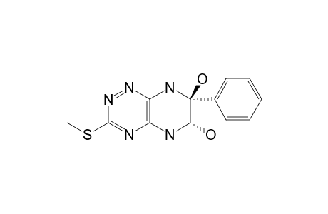 6,7-DIHYDROXY-3-METHYLTHIO-7-PHENYL-5,6,7,8-TETRAHYDROPYRAZINO-[2,3-E]-AS-TRIAZINE