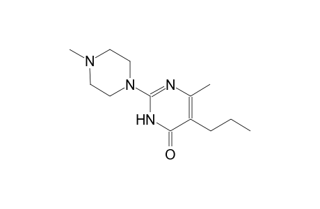 6-methyl-2-(4-methyl-1-piperazinyl)-5-propyl-4(3H)-pyrimidinone