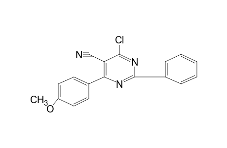 4-CHLORO-6-(p-METHOXYPHENYL)-2-PHENYL-5-PYRIMIDINECARBONITRILE