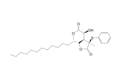 (2S)-2-hydroxy-2-[(2R,3R,4R)-4-methyl-5-oxo-4-(phenylthio)-2-tridecyl-3-oxolanyl]acetic acid methyl ester