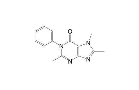 6H-Purin-6-one, 1,7-dihydro-2,7,8-trimethyl-1-phenyl-
