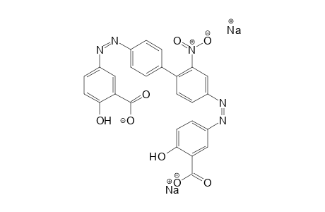 Benzoic acid, 3,3'-[(2-nitro[1,1'-biphenyl]-4,4'-diyl)bis(azo)]bis[6-hydroxy-, disodium salt