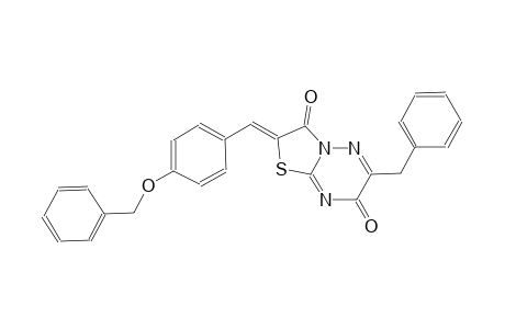 7H-thiazolo[3,2-b][1,2,4]triazine-3,7(2H)-dione, 2-[[4-(phenylmethoxy)phenyl]methylene]-6-(phenylmethyl)-, (2Z)-