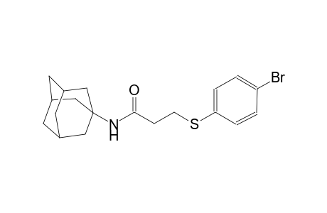 N-(1-adamantyl)-3-[(4-bromophenyl)sulfanyl]propanamide