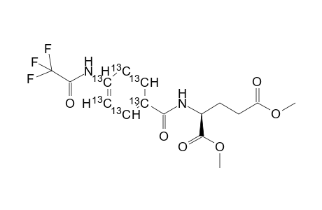 Dimethyl p-trifluoroacetamido{[1,2,3,4,5,6-13C6]benzoyl}-L-glutamate