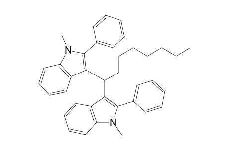1,1-bis(N-Methyl-2'-phenylindol-3'-yl)octane