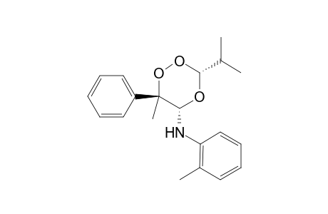 (3R*,5S*,6R*)-3-Isopropyl-6-methyl-6-phenyl-5-(o-toluidino-1,2,4-trioxane