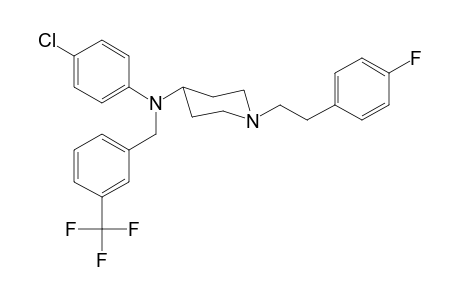 N-4-Chlorophenyl-1-[2-(4-fluorophenyl)ethyl]-N-([3-(trifluoromethyl)phenyl]methyl)piperidin-4-amine