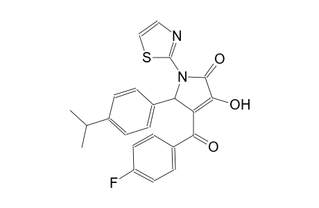 2H-pyrrol-2-one, 4-(4-fluorobenzoyl)-1,5-dihydro-3-hydroxy-5-[4-(1-methylethyl)phenyl]-1-(2-thiazolyl)-