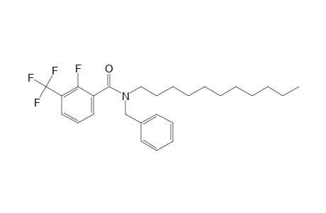 Benzamide, 2-fluoro-3-trifluoromethyl-N-benzyl-N-undecyl-