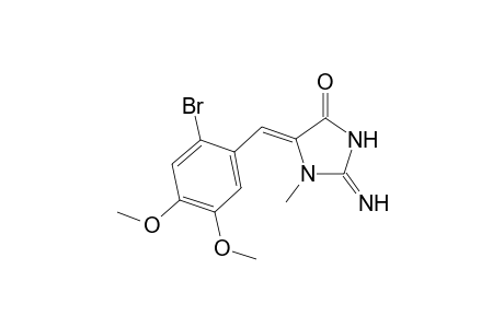 (5Z)-2-amino-5-(2-bromo-4,5-dimethoxy-benzylidene)-1-methyl-2-imidazolin-4-one