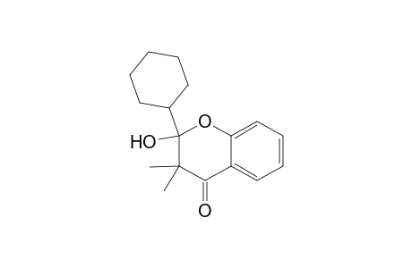 2-Cyclohexyl-2-hydroxy-3,3-dimethylchroman-4-one