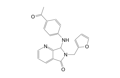 5H-pyrrolo[3,4-b]pyridin-5-one, 7-[(4-acetylphenyl)amino]-6-(2-furanylmethyl)-6,7-dihydro-